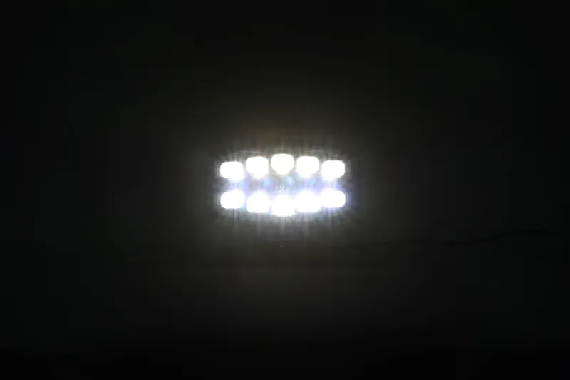 LED Халоген Фар 3 Функции DRL бяла/оранжева светлина с 360° аварийна лампа с 4 функции на премигане 12-24V за джип камион агротехника и др. - 9