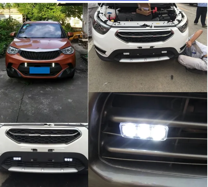 Комплект Предни Мощни 3 Led Лед Диодни Дневни Светлини 12V 3W НОВИ - 9