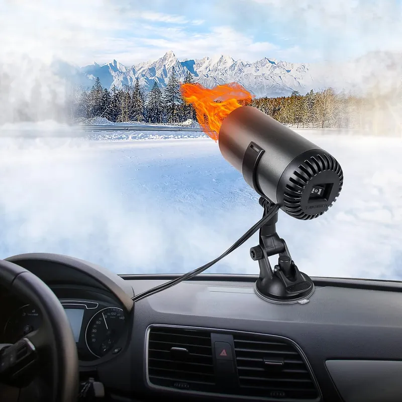 Автомобилна печка с вентилатор тип чаша 4 сезона 12V 150W – режим отопление / вентилатор, размразяване и обезпотяване, вакуум захват - 9