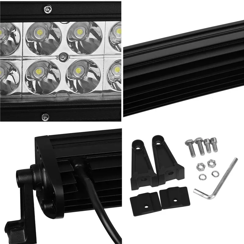 107 См Извит Мощен Led Бар 240w 80 Led 12v 24v Атв, Джип, 4х4, Offroad, Камион - 9
