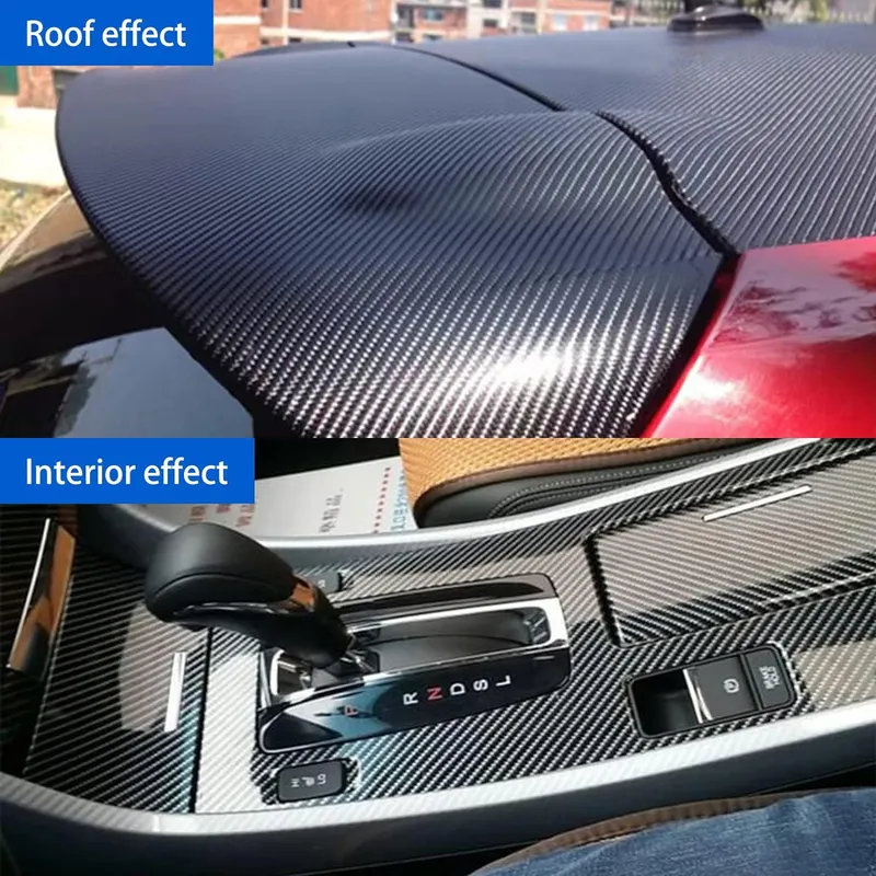 9D Декоративно автомобилно WRAP фолио 1.52 X 18M черен карбон BLACK CARBON - 9