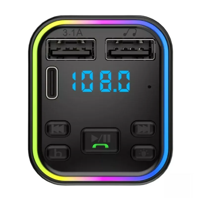 12-24V Автомобилен bluetooth 5.0 FM трансмитер зарядно телефон безжичен хендсфри MP3 модулатор плейър аудио приемник PD Type-C Dual USB 3.1A бързо зареждане - 9