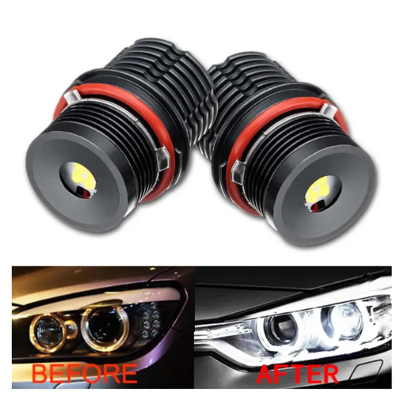 Комплект LED Angel Eyes крушки за BMW – CANBUS, бяла светлина, Plug & Play - 10