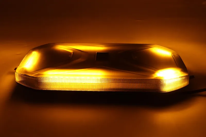 LED аварийна лампа 30W, 68 LED, 20 режима, магнитен монтаж с вендузи, E-Mark E9/E57, R65, IP67, 12–24V, оранжева светлина, опушен корпус - 10