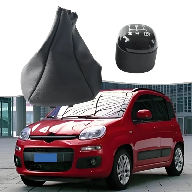 Топка Скоростен Лост с Маншон От Еко Кожа За FIAT Panda III 5 Скорости ОЕМ 502942700 - 10