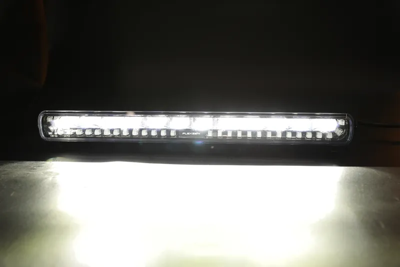 LED Бар Flexzon SHARK-LITE BOOST 47 см, 125W, 11000 lm, бял/оранжев DRL, аварийна блиц светлина с 4 режима, E-Mark E9, R65, 10–24V - 10