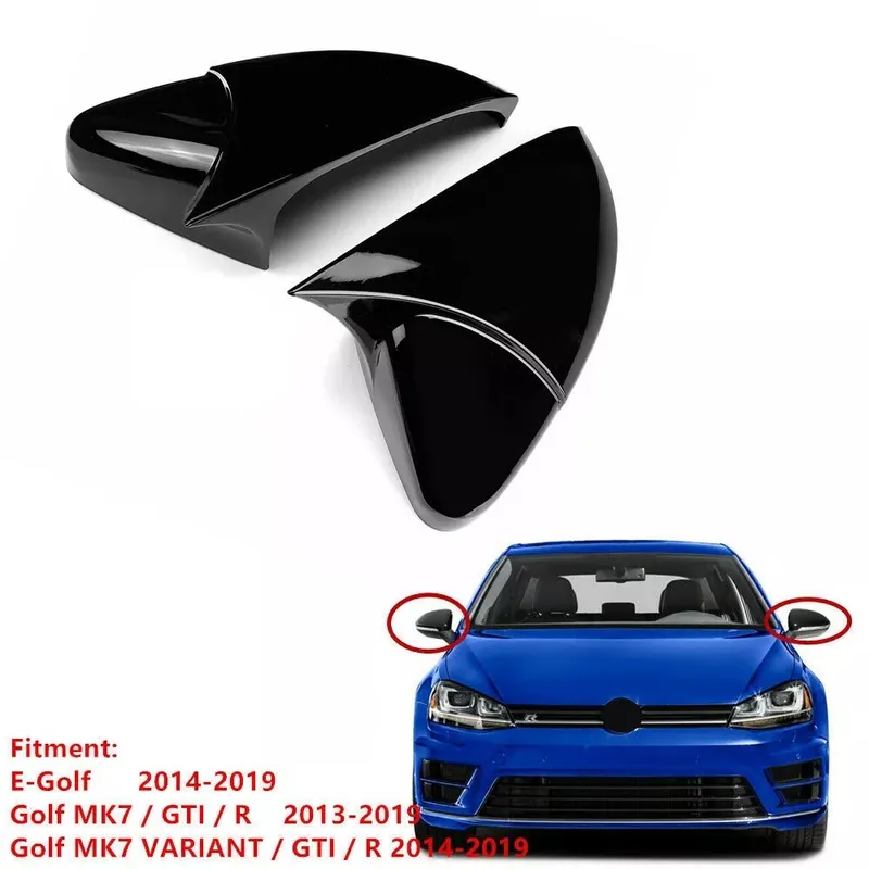 Комплект от 2бр. Batman Style капаци за странични огледала за Volkswagen VW Golf 7 7.5 E-Golf 2013-2020г. - 10