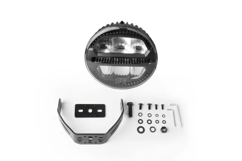 LED комбиниран халоген Flexzon Ø228 мм 12–24V, 175W, 11000 lm, оранжев/бял DRL и аварийна блиц светлина с 4 режима, E-mark, IP67/69K - 10