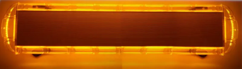 Мощна аварийна сигнална лампа 98 см LED ЛЕД блиц маяк буркан лед бар 12-24V със 16 режима на работа жълта за пътна помощ платформа снегорин багер бус ван и др. - 10