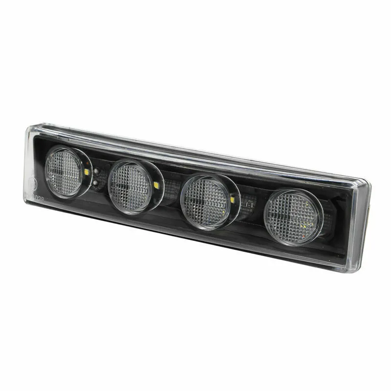 1бр Оранжев LED преден габарит маркер за Скания Scania- 180mm x 40 mm с букса - 10