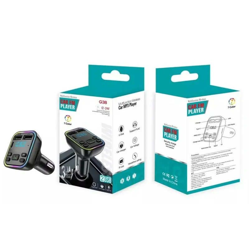 12-24V Автомобилен bluetooth 5.0 FM трансмитер зарядно телефон безжичен хендсфри MP3 модулатор плейър аудио приемник PD Type-C Dual USB 3.1A бързо зареждане - 10