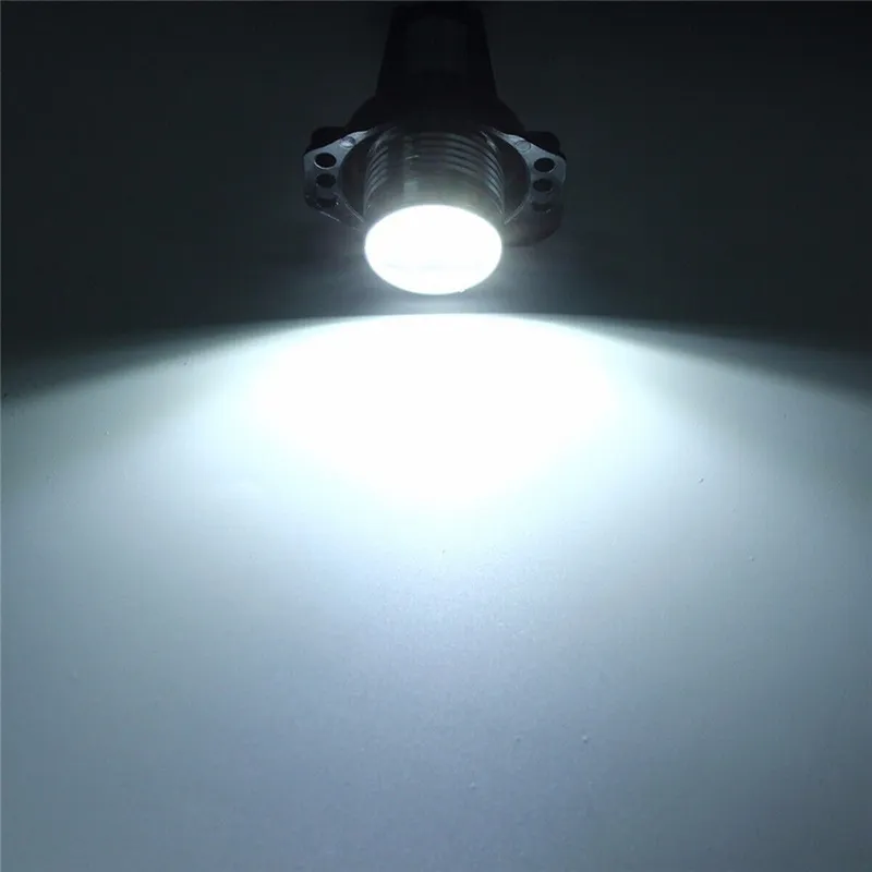 Комплект от 2 броя ярки бели LED крушки Angel Eyes ангелски очи 12V за BMW Е90 Е91 с Canbus без грешки - 11