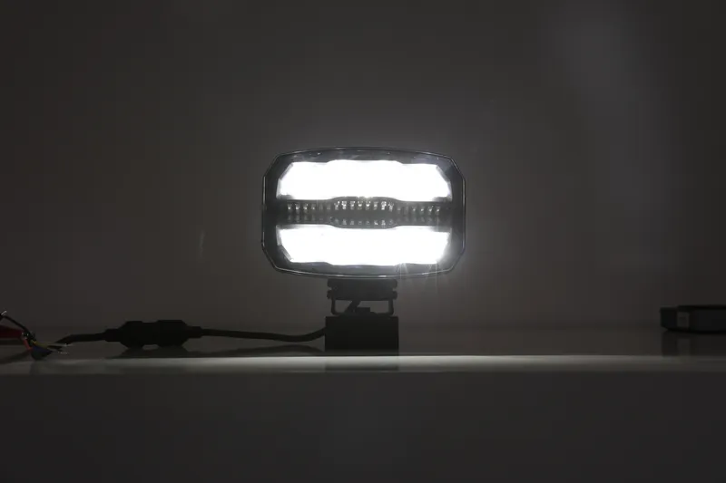 LED комбиниран халоген Flexzon 12–24V, 175W, 11000 lm, оранжев/бял DRL и аварийна блиц светлина с 4 режима, E-mark, IP67/69K - 11