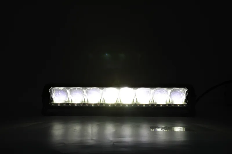 45 cm 12 - 24 V Висококачествен Led Bar Лед Бар Диоден Прожектор DRL с бяла габаритна светлина и оранжева аварийна блиц 80W 5500LM - 11