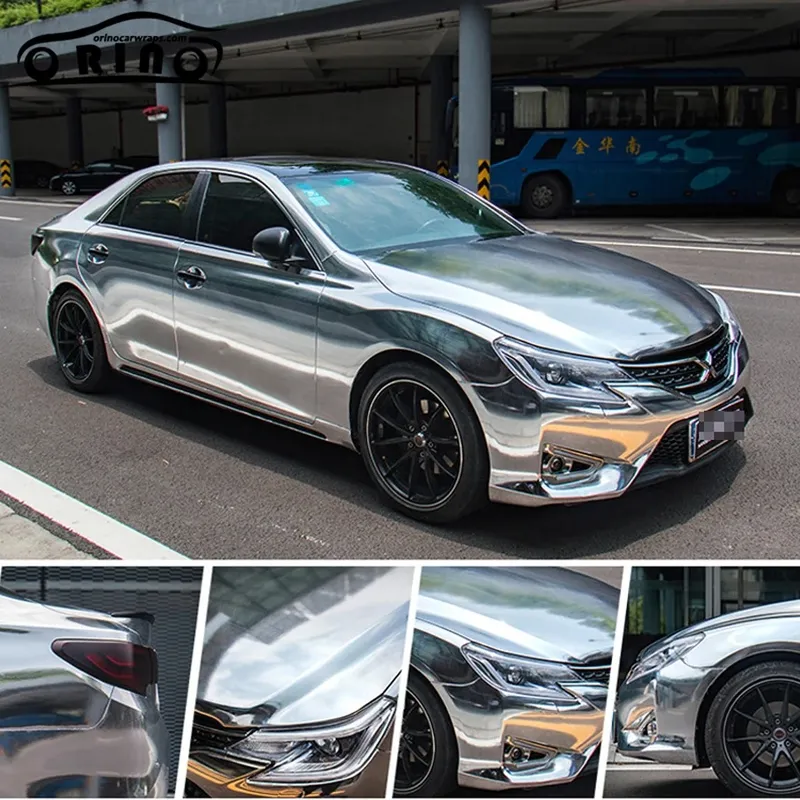 Декоративно автомобилно WRAP фолио 1.52 X 28M CHROME SILVER - 11