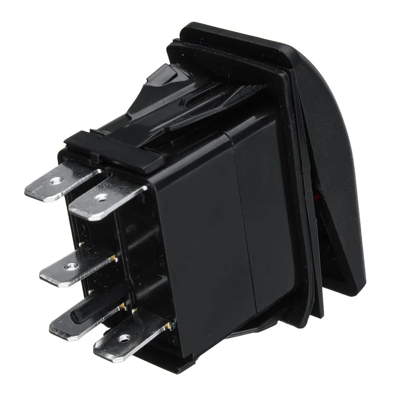 Копче, Бутон, За Вграждане, за LED Лед Бар, Халоген, Светлини, 12V - 24V, Надпис  ROOF LED LIGHT BAR , Синя Светлина - 11