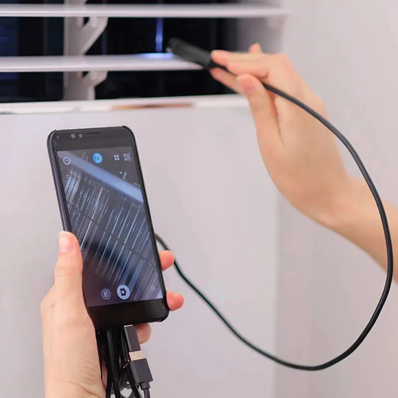 Ендоскоп камера за телефон лаптоп компютър Android с 2.5м кабел - 12