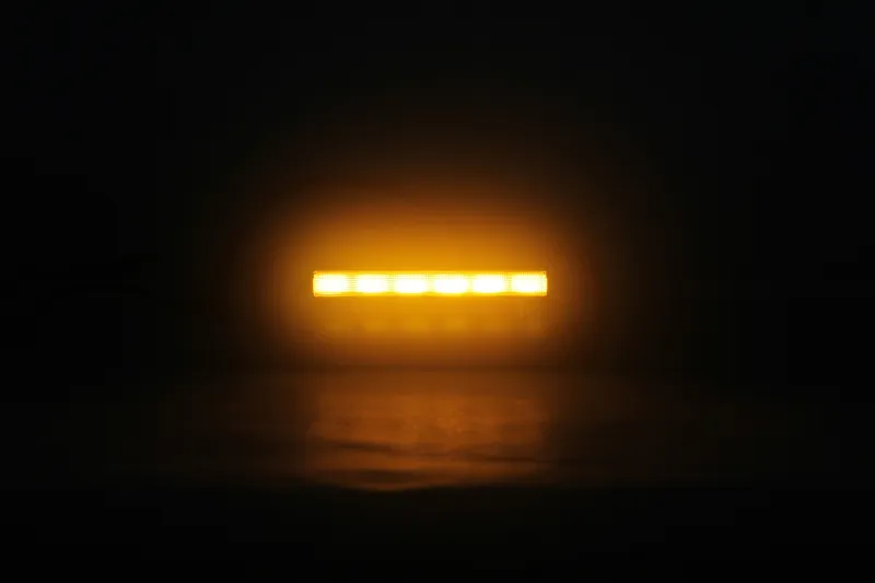 LED комбиниран халоген Flexzon / работна лампа с бял DRL и предупредителна светлина R65, за вграждане, 4 функции, IP65/67K, 12–24V - 12