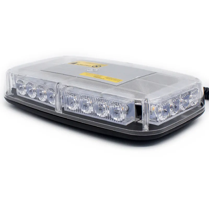 LED Аварийна Сигнална Лампа Буркан с Магнит, 24W, 15 Режима, 12V / 24V, Жълта Светлина, За Пътна Помощ, Платформа, Снегорин, Камион и Специализирана Техника - 13