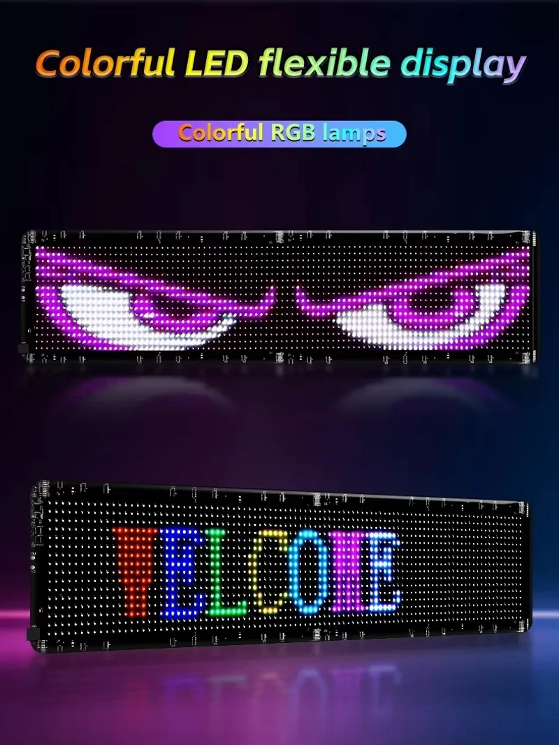 LED ЛЕД дисплей табела панел екран с дистанционно управление за автомобил 49 x 11cm - 14