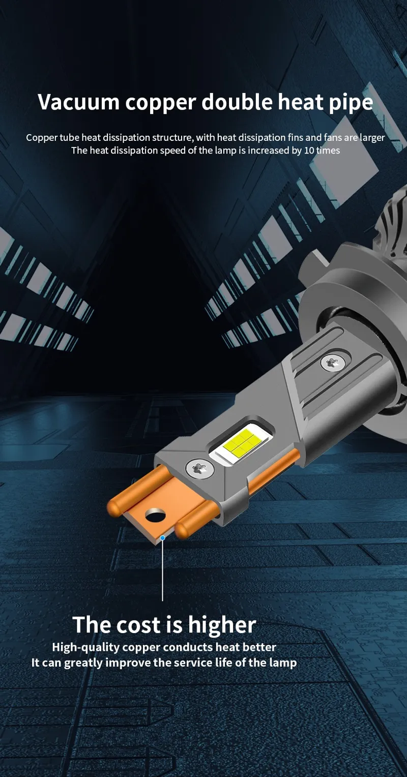 Комплект LED крушки HB4 – 12V-24V 60W 6500LM 6000K CANBUS без грешки - 14