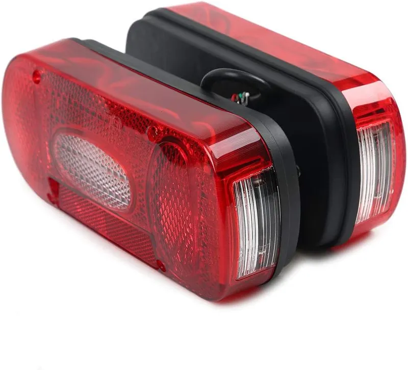 Комплект Стопове Задни Свeтлини С Крушка 12v Подходящи За Бус Камион Ремарке Караванa Платформа Със Сертификат E11 E Mark Е Марк - 14