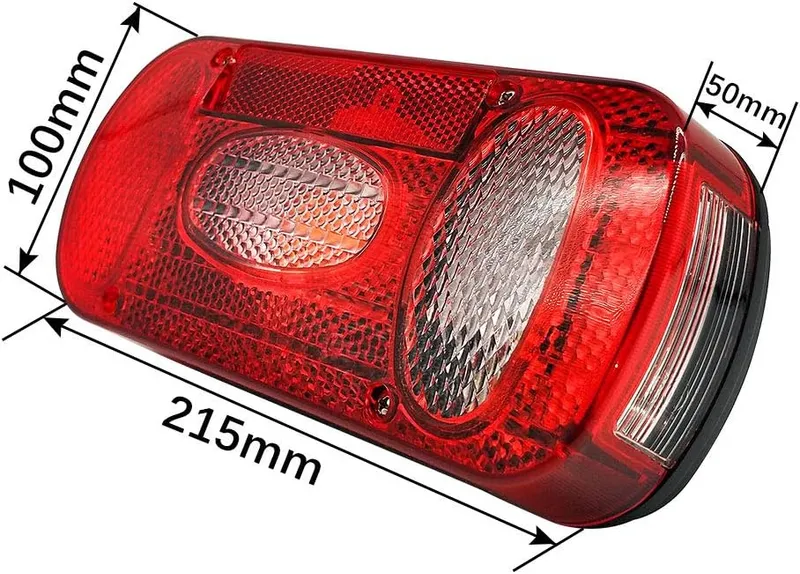 Комплект Стопове Задни Свeтлини С Крушка 12v Подходящи За Бус Камион Ремарке Караванa Платформа Със Сертификат E11 E Mark Е Марк - 15