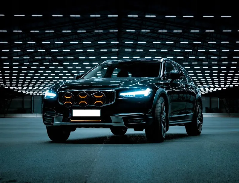 LED + DRL Диоден Халоген Фар Бял Оранжев Габарит Ø 230 мм 12V 24V за джип камион трактор багер земеделски машини и др. - 15