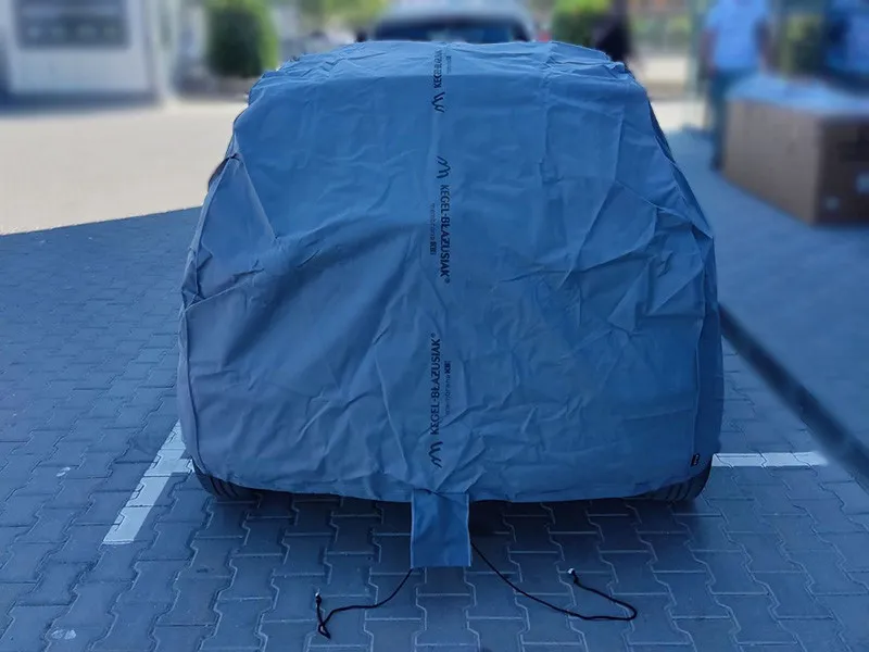 Висококачествено Покривало Kegel серия Mobile Garage размер M1 за хечбек 380-405см x 126-136см, сиво - 15