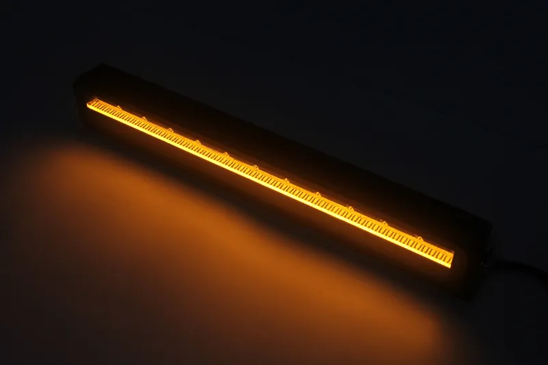 56 cm / 22 Инча 12V - 24V Led Bar Лед Бар Пиано дизайн Диоден Прожектор Супер Мощен Бяла и Оранжева Светлина Габарит Мъгла Блиц Високо Качество Ново Поколение 10900LM - 17
