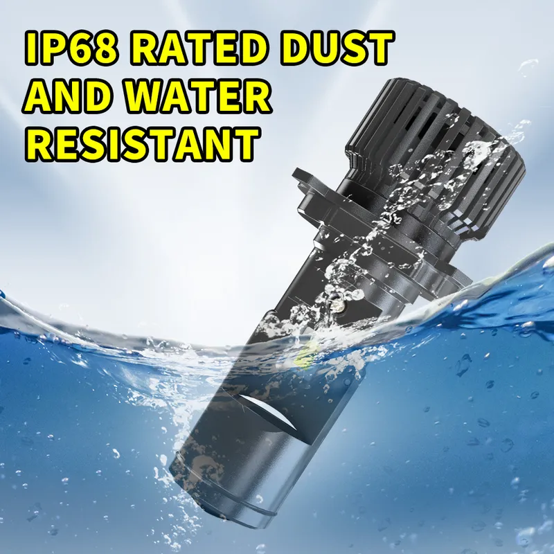 Комплект LED диодни крушки с лупа H4 12V - 24V 80W 12000LM за фарове Canbus без грешки 6000К-6500К къси/дълги - 17
