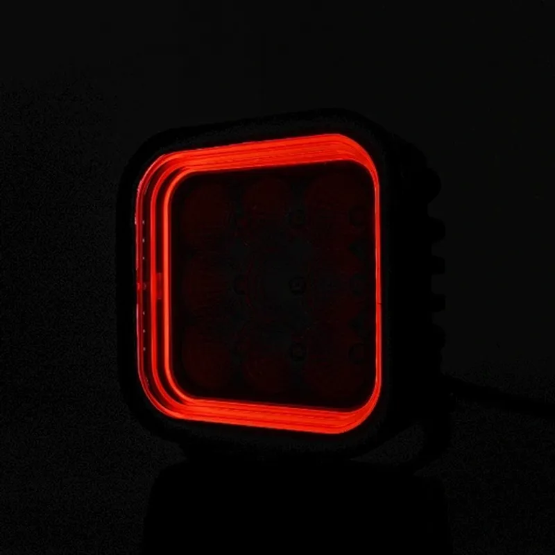 64W LED Халоген Бял, Разпръсната светлина с жълта и червена DRL светлина 12V-24V - 18