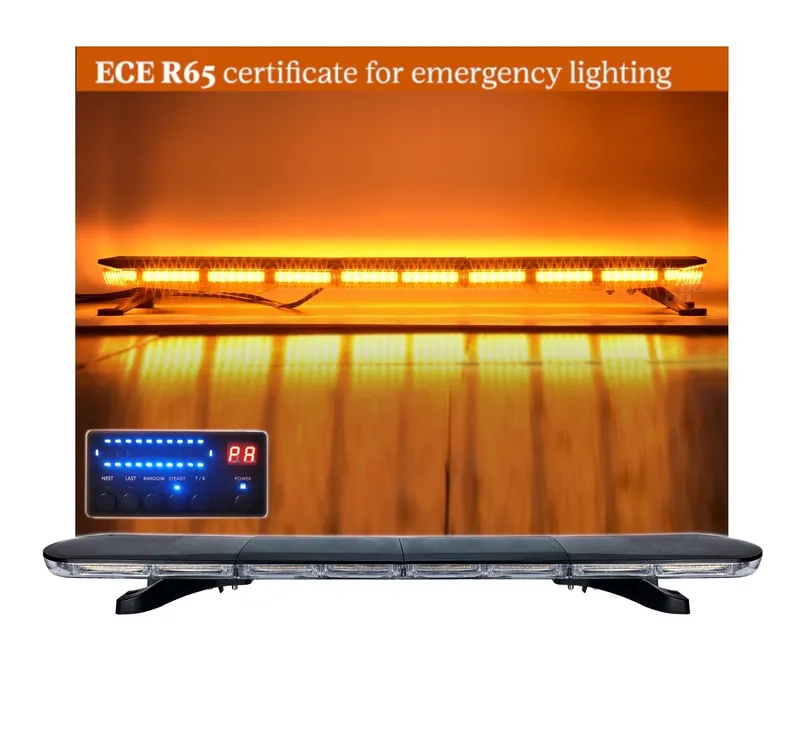 12V 24V LED Диодна Аварийна Сигнална Лампа Буркан 123 см 162W 16 режина Бяло Стъкло За Пътна Помощ Платформа Снегорин и др. - 0