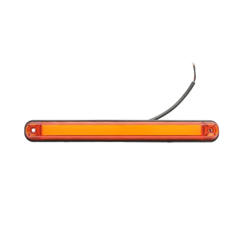 Жълт/Оранжев LED Габарит / Маркер с NEON ефект - 16 диода 12V-24V 235mm - 0
