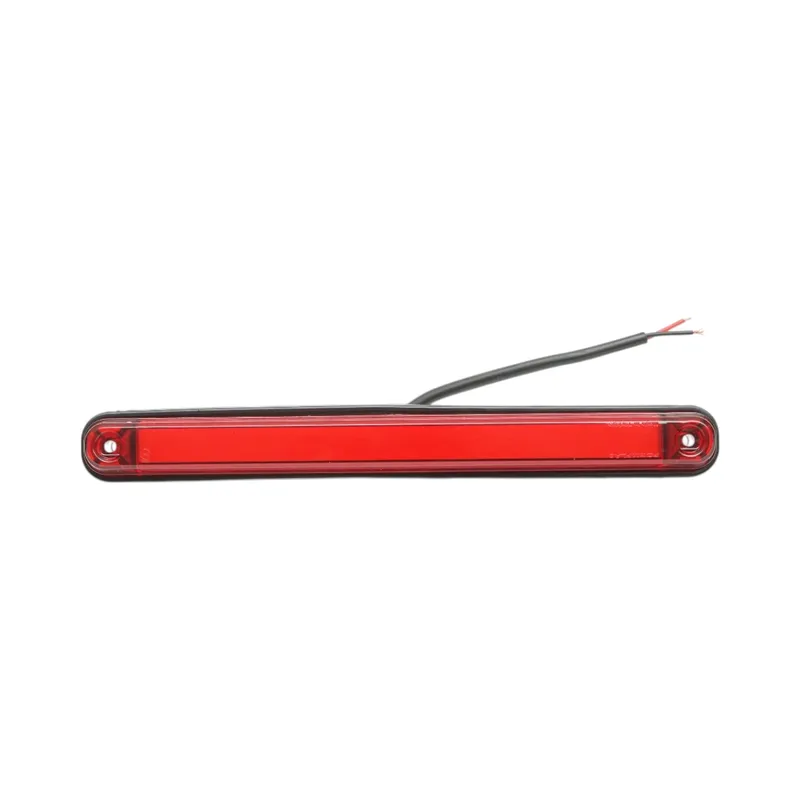 Червен LED Габарит / Маркер с NEON ефект - 16 диода 12V-24V 235mm - 0