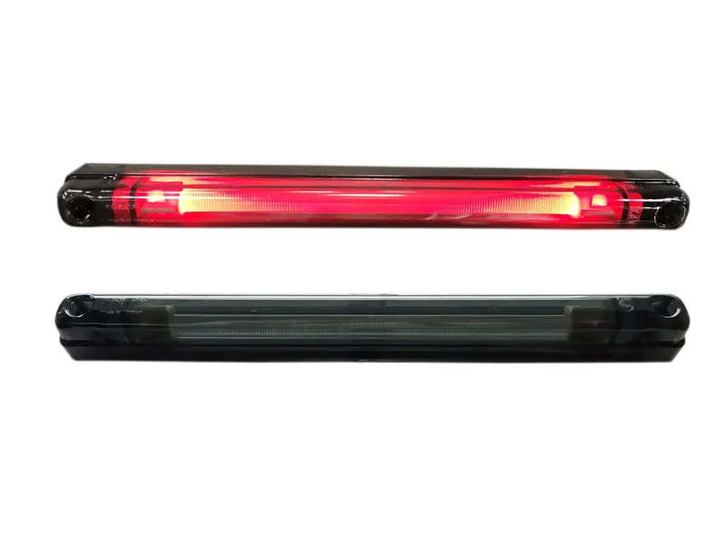 Червен LED габарит/контурна светлина – Опушен 6 Диода 24V 240 mm - 0