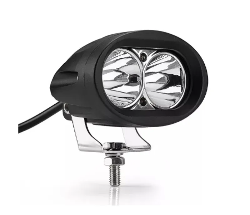 Универсален 20W Лед LED Халоген Фар Работна Лампа 12V - 24V за автомобил джип офроуд мотор - 0