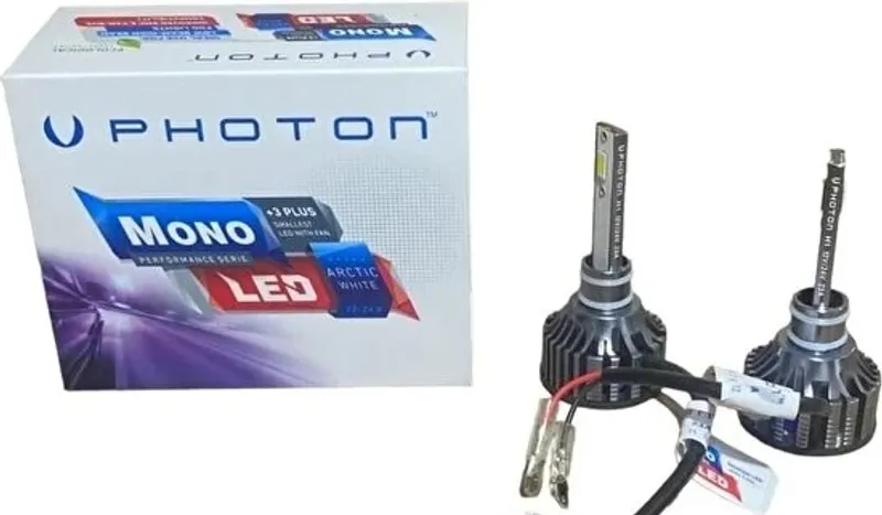 Комплект yмалени mини лед диодни крушки H1 Х1 12-24V 70W 10000lm за фарове Can Bus без грешки Photon Mono LED +3 Plus - 0