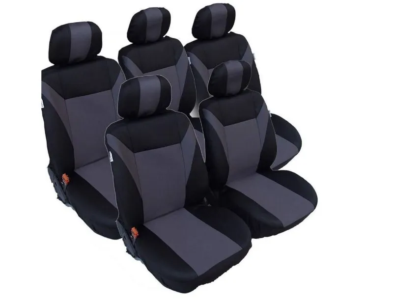 Тапицерия за VW Touran, Sharan, Ford Galaxy, Citroen C8, Peugeot 307SW, Citroen C4 Grand Picasso, Peugeot 806, 807 сиво - черно - 0