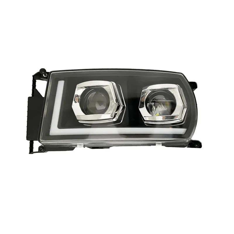 Ляв LED Лед диоден преден фар с DRL дневна светлина за камион Scania P G R S R420 R500 R520 R620 P500 24V - 0