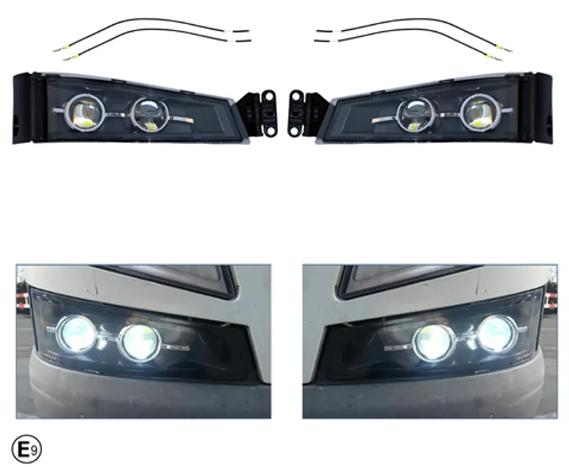 Комплект LED халогени, фарове за мъгла с двойна лупа за VOLVO FH4 / FM4 (2013–2019) - 0