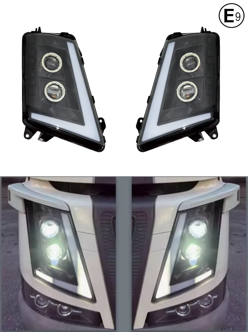 Комплект LED Фарове с къси, дълги и дневни DRL светлини за VOLVO FH4 / FM4 2012+ - 0