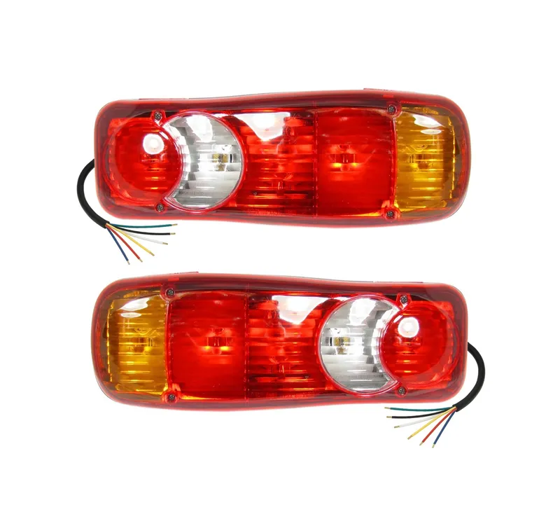 Комплект Стопове 35cm x 12 cm Бус, Камион ТИР Ремарке Караванa Платформа 12V-24V, Тип Рибка С Крушки 6 Функции - 0