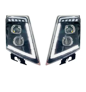 Комплект LED Фарове с DRL дневна светлина къси-дълги, мигач за камион Volvo FH13 FH16 FM460 FH500 - 24V
