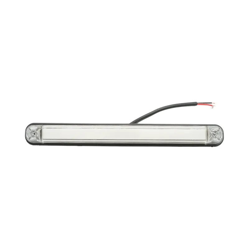 Бял LED Габарит / Маркер с NEON ефект - 16 диода 12V-24V 235mm - 0