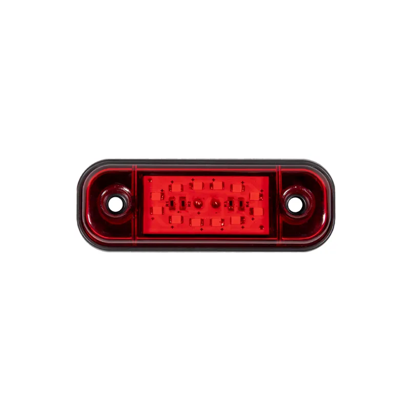Червена LED Габаритна светлина / маркер - 12 диода 12V-24V - 0