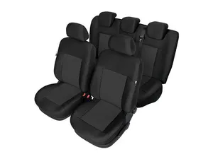 Пълен Комплект Тапицерия Kegel за предни+задни седалки на Volkswagen Passat B7 2010-2014 Черна Текстил