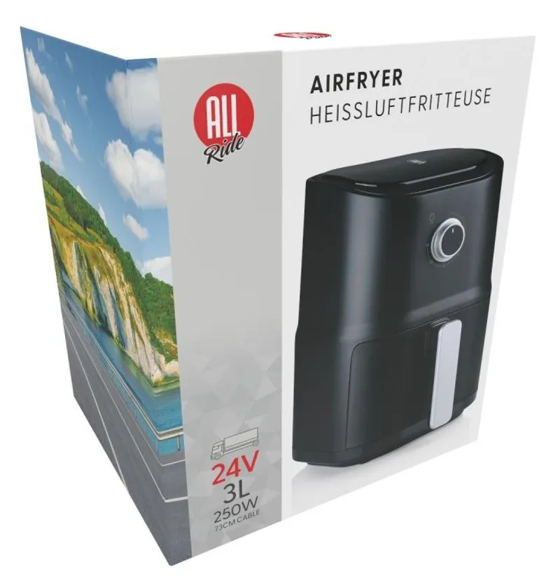Air fryer - Еър Фрайър ALL RIDE 24V, 250W, 3L – за камиони и автомобили - 0