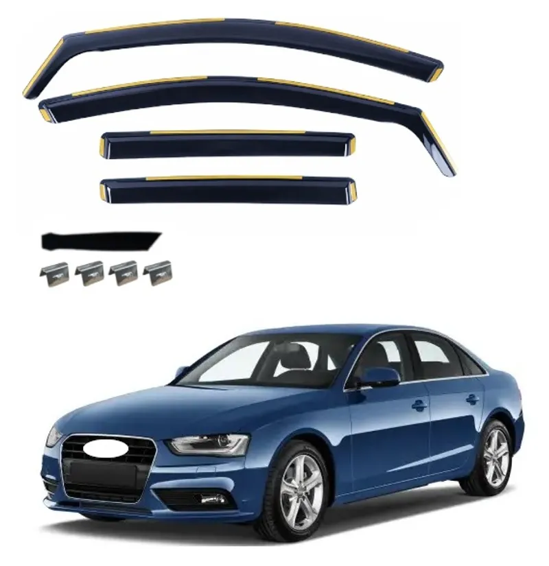 Комплект от 4бр. ветробрани за AUDI A4 B8 Sedan 4D 2008 - 2015 г. - 0