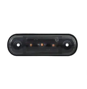 Жълта LED Габаритна светлина / Маркер - Опушен 3 диода 12V-24V